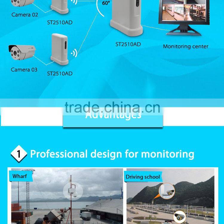 4KM 2.4GHz outdoor wireless network bridge rj45 devices