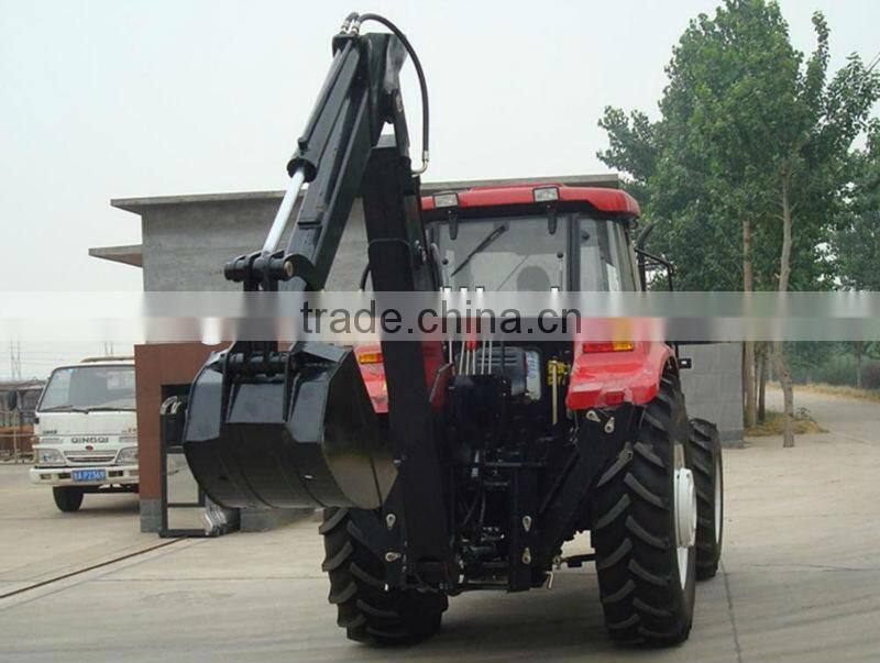 CE certificate LW-8 75HP Tractor rear 3point hitch Backhoe for sale