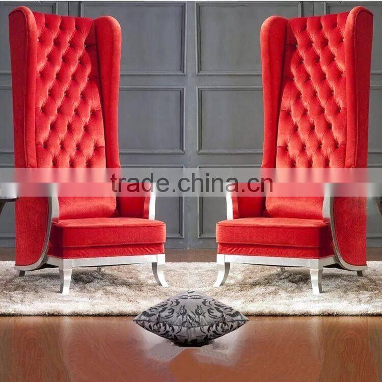 Modern wooden high back pedicure chair,hotel chair,leisure chair