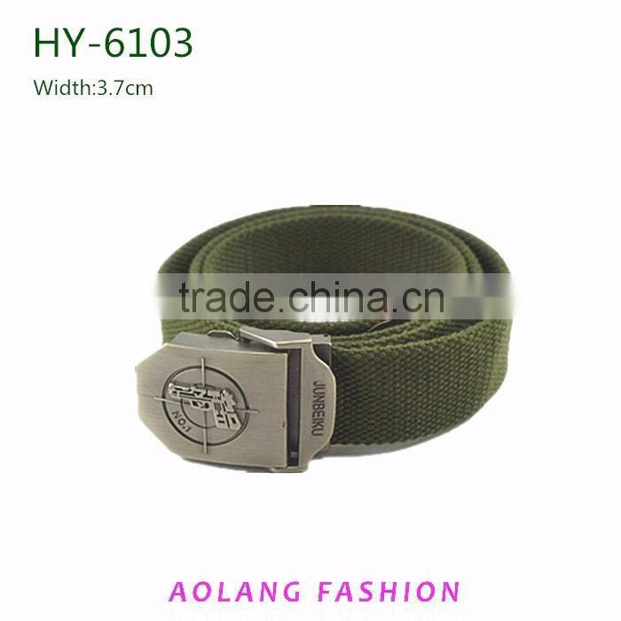 Custom Fashion Polyester Canvas Webbing Belt Manufacturer