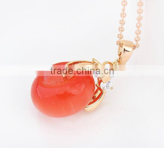 2015 copper plating of gold Necklaces zircon AAA micro - love carol for couples