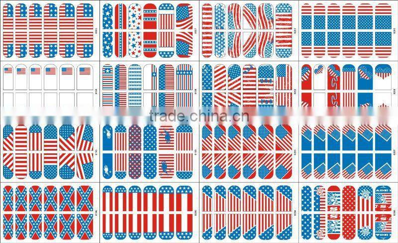 2013 3D nail wrap,3D nail sticker