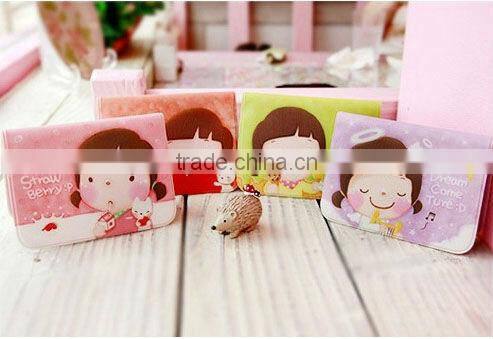Korean Girl Lovely Business ID Credit Card Wallet Holder Pocket Bag Case