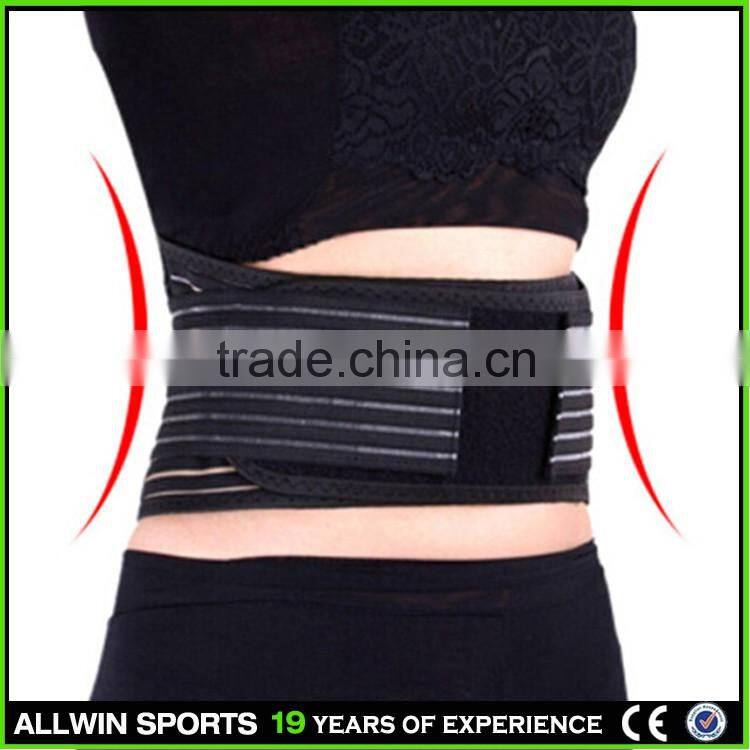 Wholesale belt with high quality lumbar belt waist support lower back brace for back spine pain,adjustable slimming belt
