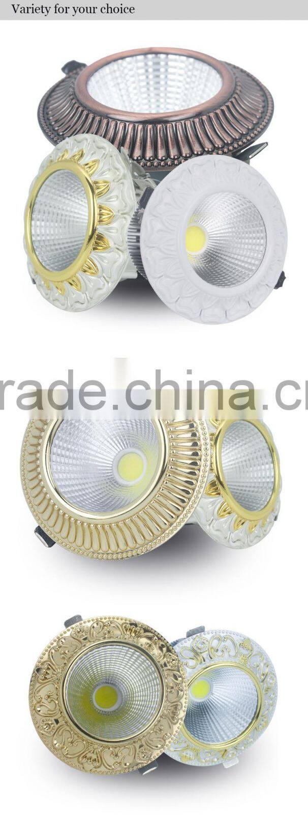 small size round shape 5W 7W 12W high lumen LED downlight driverless downlight AC COB downlight for led spot light