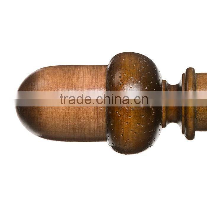 Natrual carved wooden acorn finals,decorative curtain wooden acorn finals