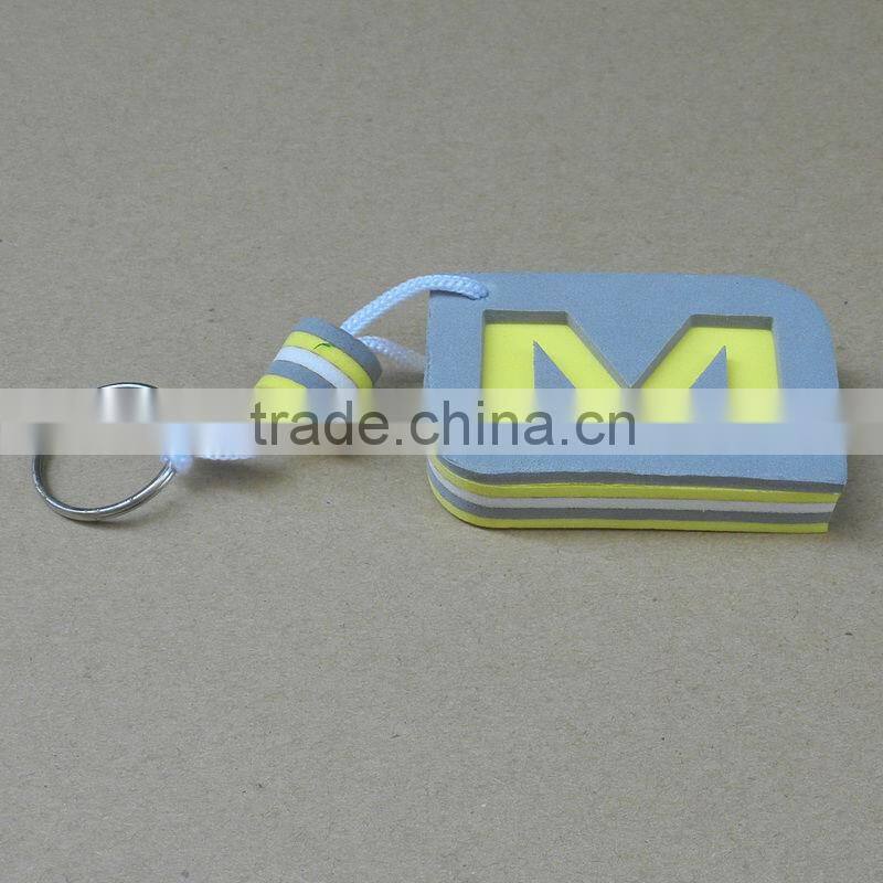 Custom heart shaped eva key chain,custom shape floated keychains, eva keychains