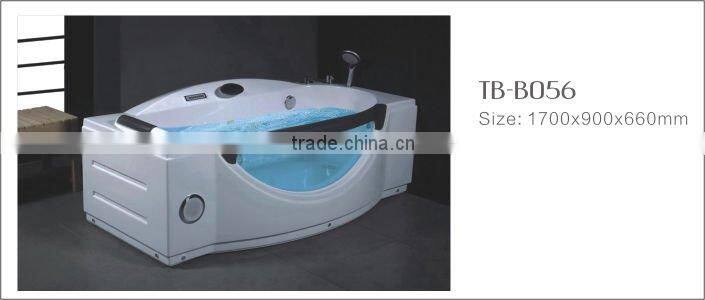 1700x900x660mm Bubble Massage Bathtub with Waterproof LCD TV