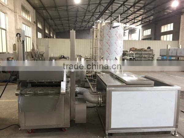 chicken nuggets frying machine continuous fryer