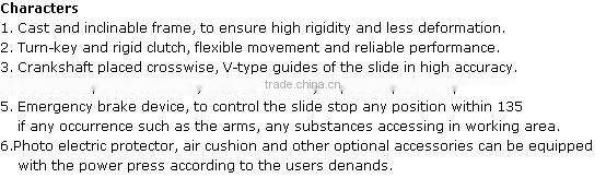 J23-10 open tiltable Punch Press