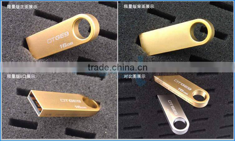 Original DTSE 9 USB2.0 Metal Swivel High Speed Flash Drive 8GB 16G 32G 64G Memory Stick with Blister Packing