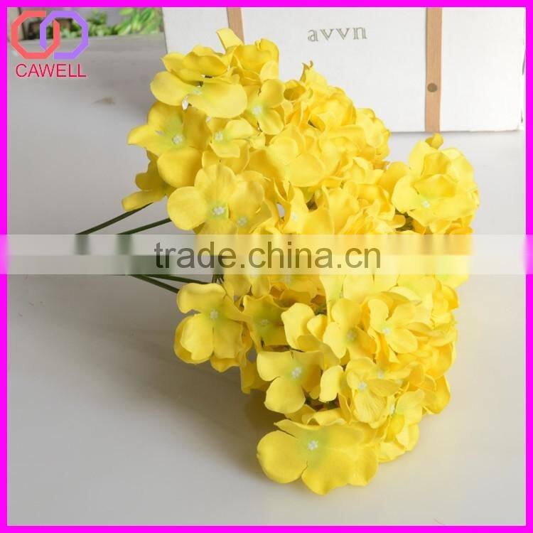 5 heads blue and white hydrangea bouquet cheap artificial hydrangea flower