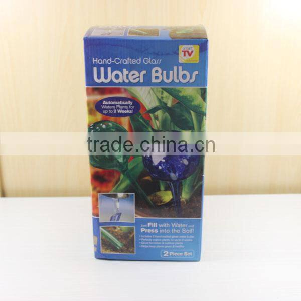 2016 factory glass watering globes for plants/plant watering balls