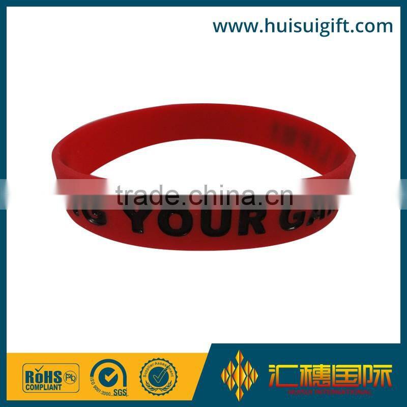 high quality promotional silicone bracelet no minimum