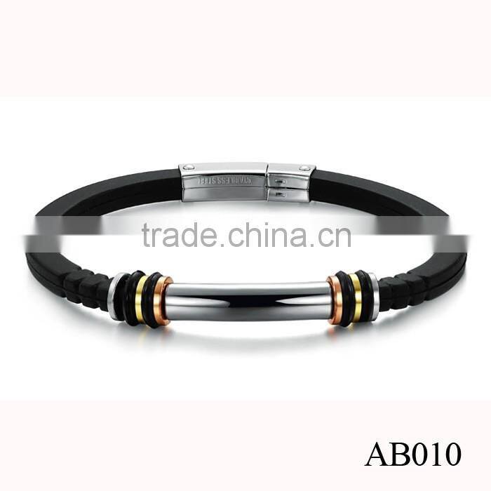 Mens Leathe Bracelet Engraved /Classical Mens Leather Jewelry Wholesale