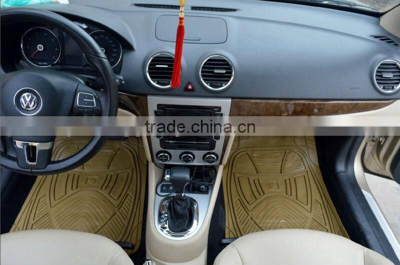 universal fit 5pcs full set ridged heavy duty rubber floor mats