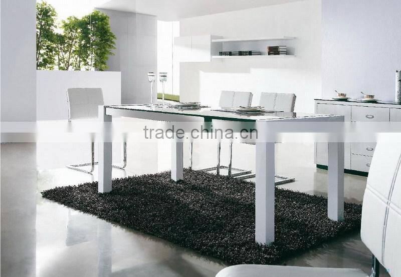 high gloss extandable morden MDF dining table
