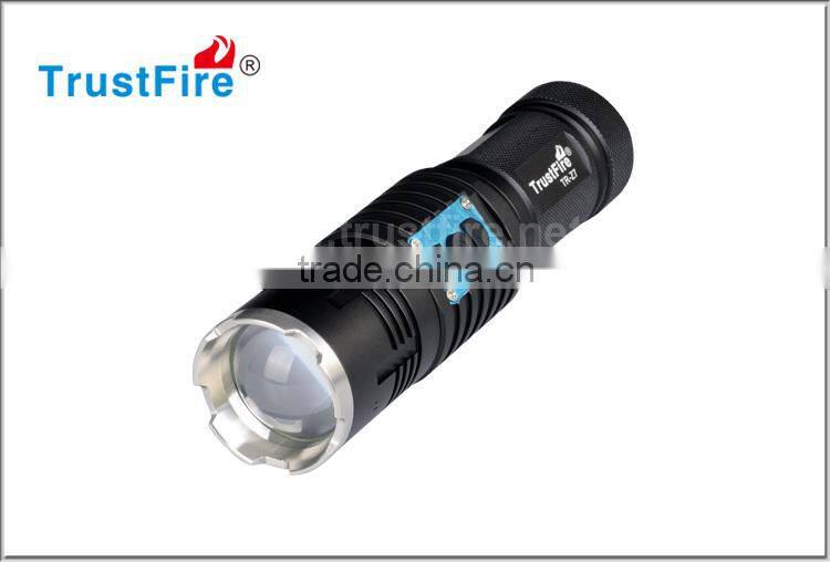 High power flashlight zoomable rechargeable led emergency light 550LM TrustFire Z7 Motor driving flashlight beam focus