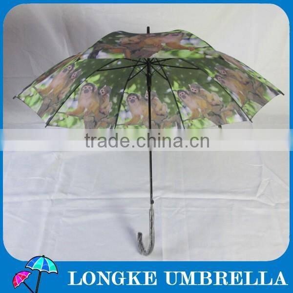 animal printing walker umbrella straight umbrella