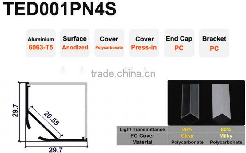 2015 Newest Led Aluminum Profile for Led strips,used for corner