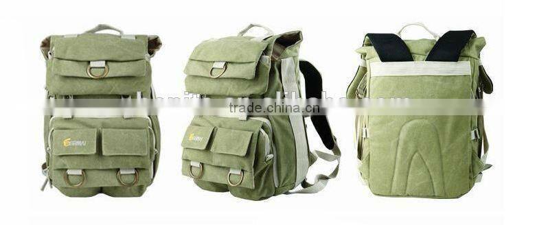 Waterproof Dslr Canvas backpack bag tripod bag waterproof backpack camera bag