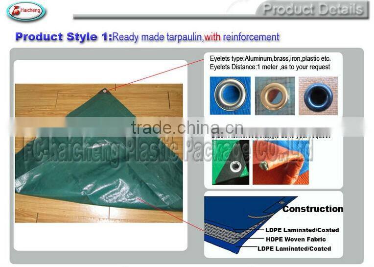 various virgin material colorful pe tarpaulin fabric