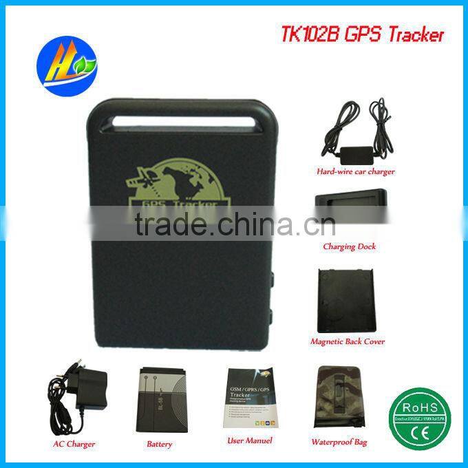 Hot sale mini personal gps tk102b with SOS and movement alarm