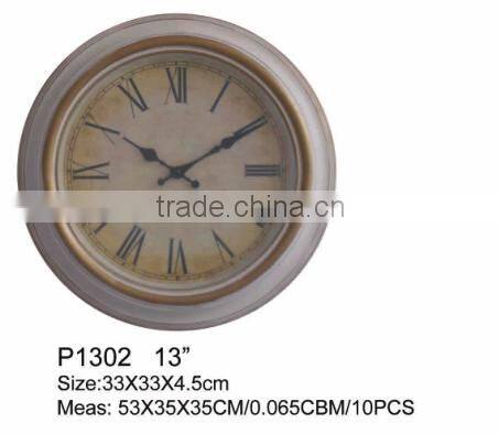 promotional round plastic wall clock