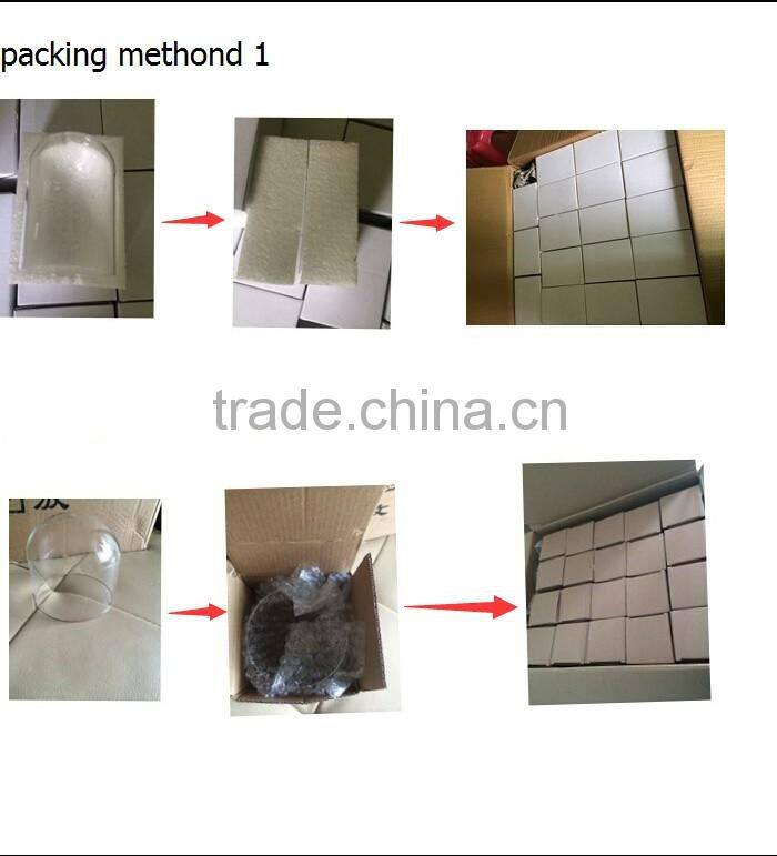 >_<High borosilicate Custom dome jar with wooden tray, cupcake stand covers, Cloche Cheese base Decorative Glass Terrarium Cover