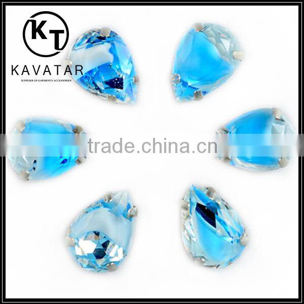 Top selling bling bling 10*14mm drop shape crystal stones wholesales