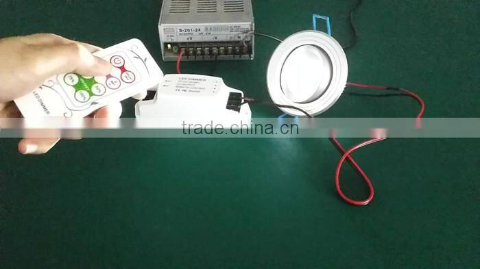 CE FCC ROHS DC12V-48V RF remote 1 channel led dimmer controller