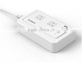 2 gang surge protector US/uk/eu plug socket power strip multiple power socket usb extension socket power bar for Thailand India