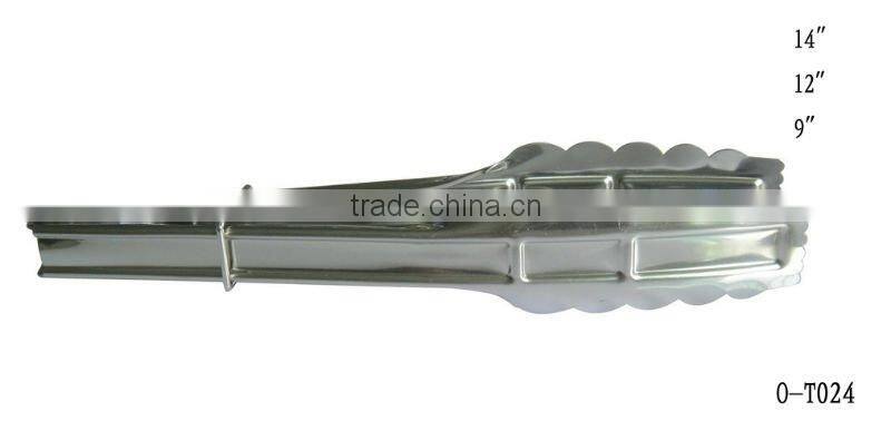 stainless steel food serving tong