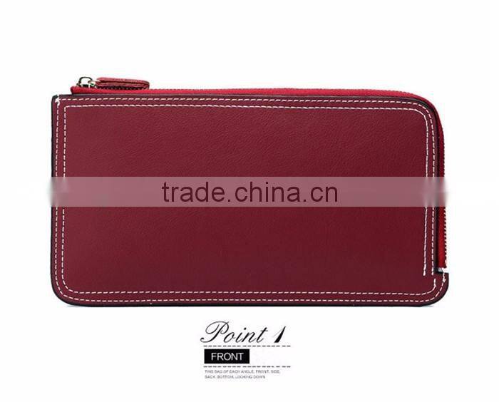 Fashionable Women Wallet 2015 Custom Leather Zipper Funny Wallet