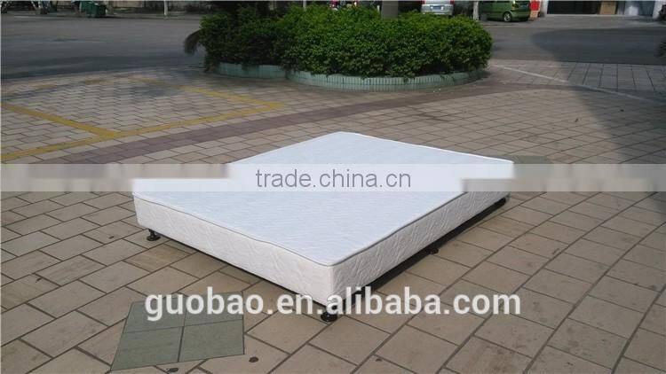 fixed fabric bed frame/mattress bed box/hotel wooden bed frame