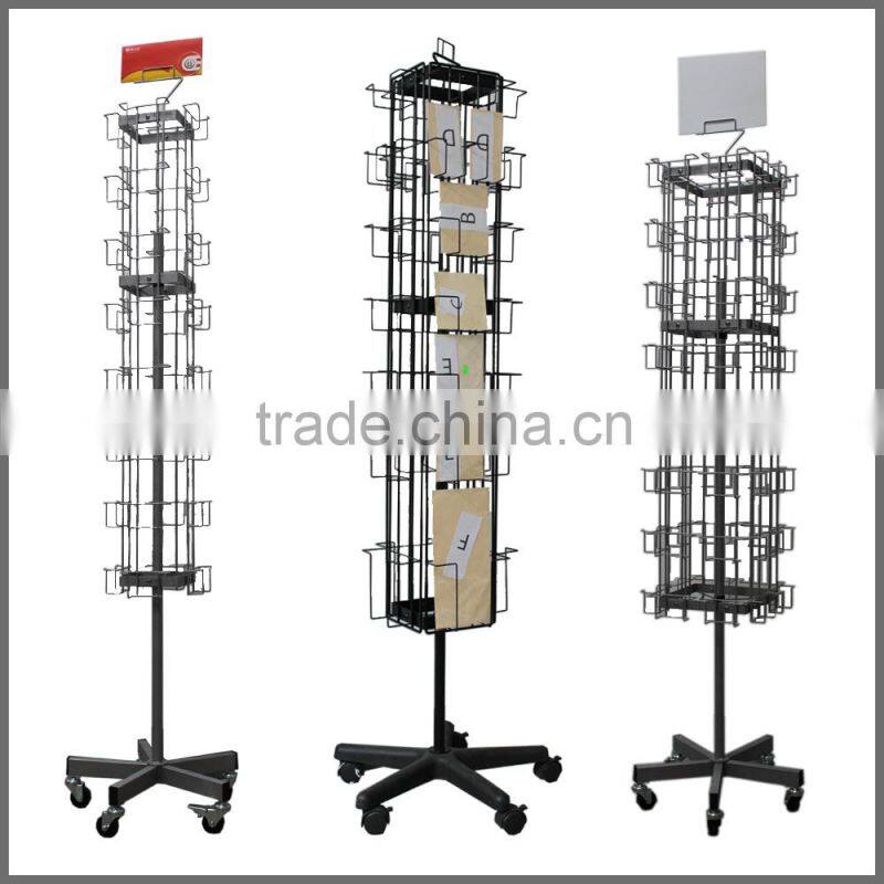 SSW-CM-101 Wholesale Rotating Display Stand with Casters