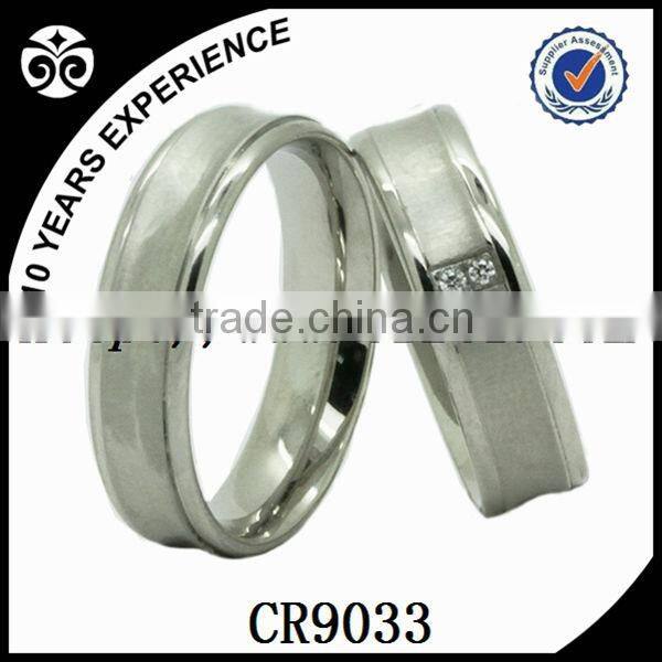 Rose gold plated,simple wedding ring