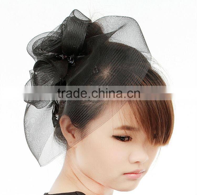 MYLOVE fashion black mini top hat net hat MLSM010