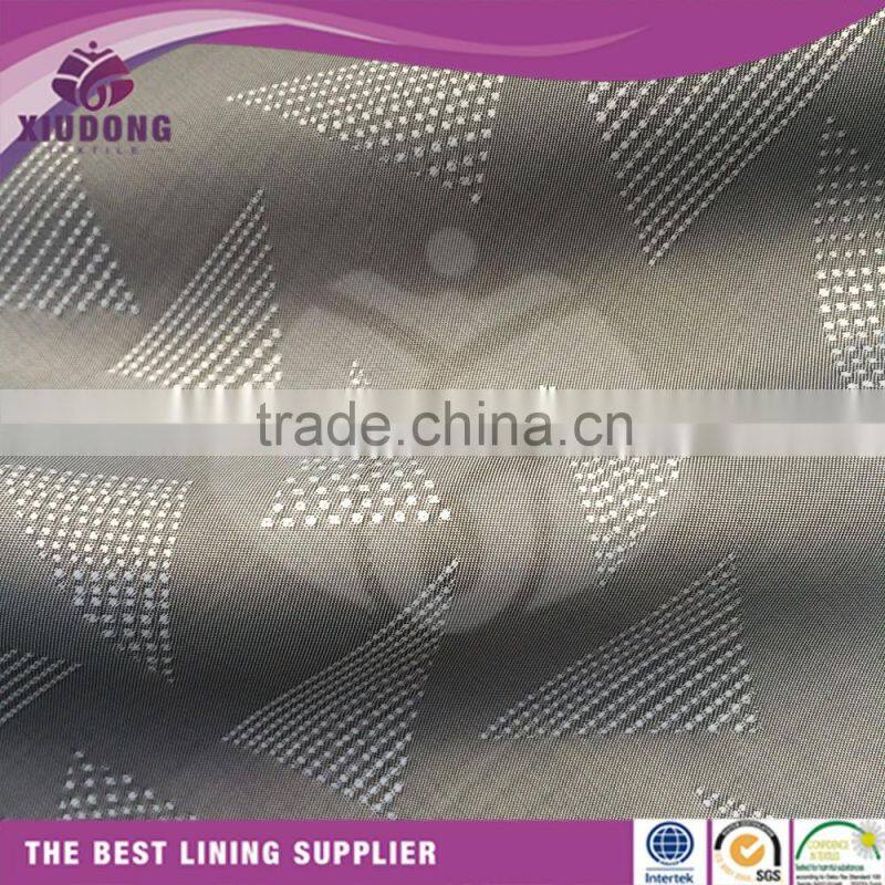100 polyester two tone jacquard pattern suit/sleeve/jacket lining fabric