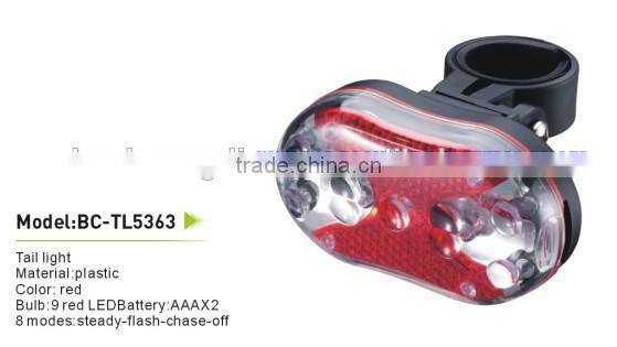 2015hot sale bicycle front light+rear light set 1wat super bright light set bike light set
