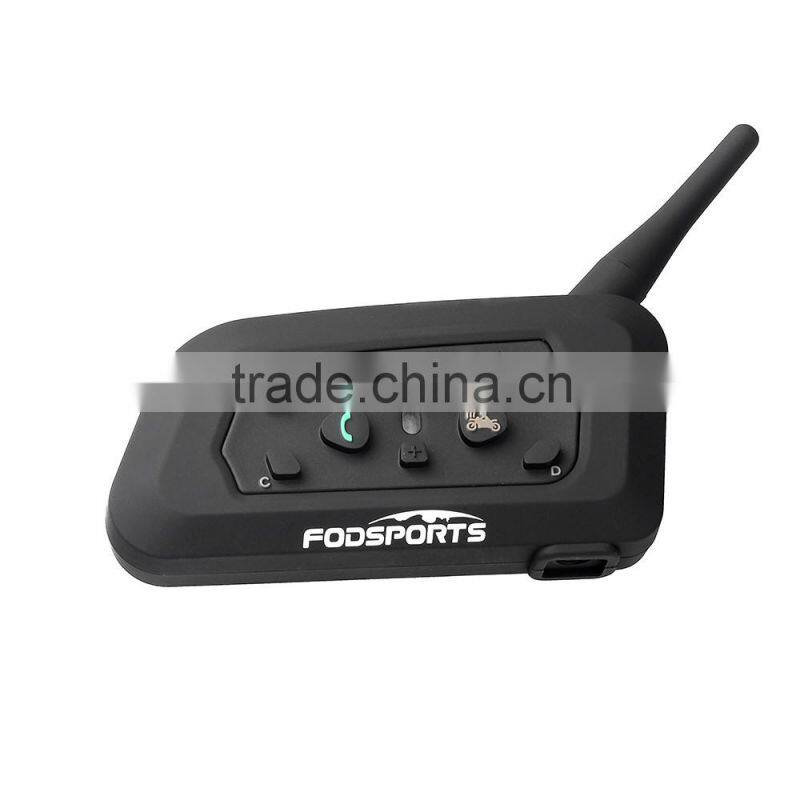 2016 new! 2 pcs Bluetooth Motorcycle Helmet Intercom Interphone Headset intercomunicador motocicleta with Updated soft earphone