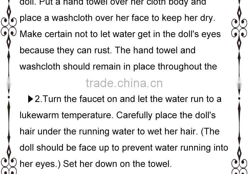 Heat resistant middle brown deep curly 1/4 bjd doll wigs