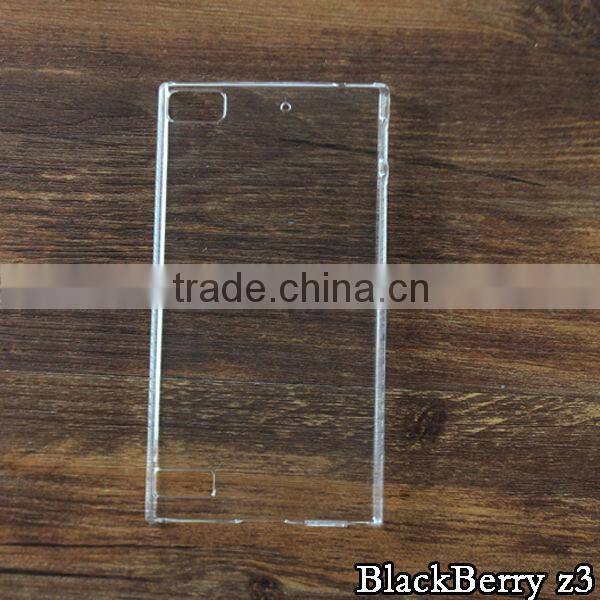 High quality mobile phone case for blackberry Z3, PC crystal hard phone cover BB Z30 OEM&ODM