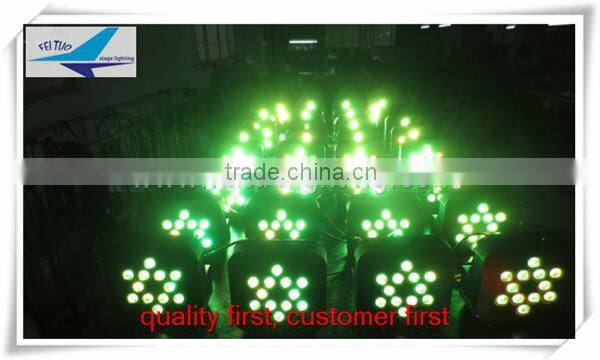 4IN1 12pcs 10w RGBW wireless flat led par light