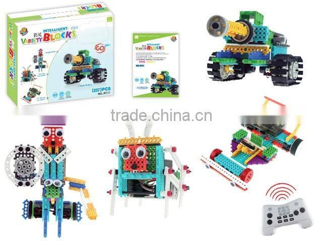 4 IN 1 Electric Control Animal Block Toys -237PCS