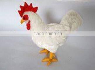high quality factory wholesale realistic plush standing red cock soft toy stuffed animal toy red standing cock plush toys