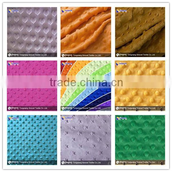 High Quality Super Soft Short Pile FauxFur Fabric with Dot