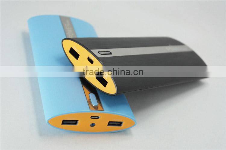 2016 hot selling 1A AND 2A USB output 4 LED indicator 12000mah usb portable power bank external batteryfor promotion item