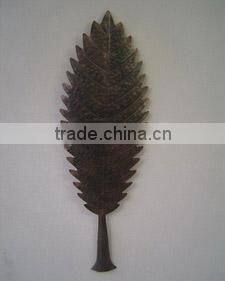 Quanzhou Anxi Iron Handicrafts Factory Wholesale Metal Wall Art Decor Wrought Iron Large Leaf, Decorative Leaf Iron Craft