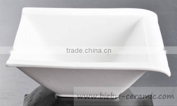 Elegant Fashion Artwork Design Decorative Pasta Noodle Dinner Service Bowls Ceramic Porcelain Fine Bone China